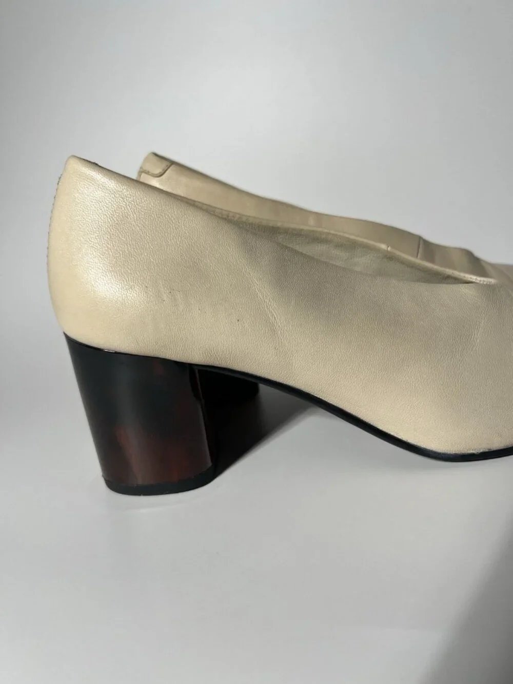 Vagabond Shoemakers Eve Women’s Pumps Cream Block Heel Shoes EU 37